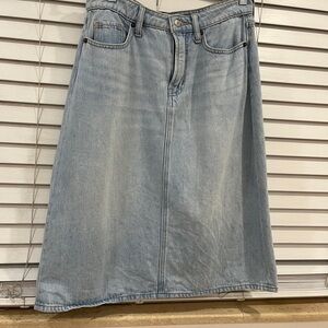 Light Denim Midi Skirt size 6